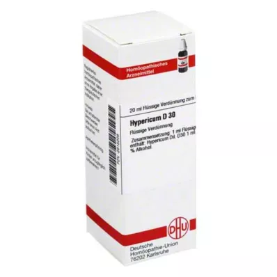 HYPERICUM D 30 Diluição, 20 ml HYPERICUM D 30 Diluição, 20 ml