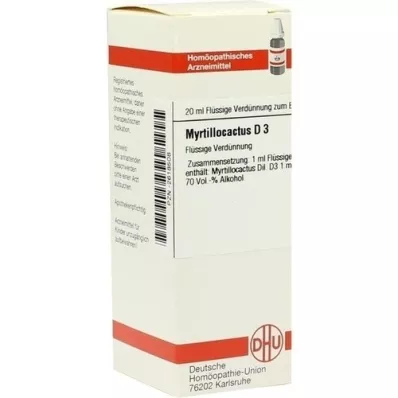 MYRTILLOCACTUS Diluição D3, 20 ml MYRTILLOCACTUS Diluição D3, 20 ml