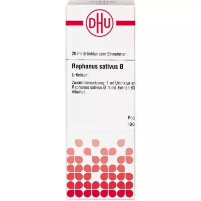 RAPHANUS SATIVUS Tintura mãe, 20 ml RAPHANUS SATIVUS Tintura mãe, 20 ml