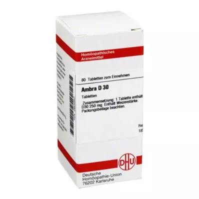 AMBRA D 30 comprimidos, 80 unidades