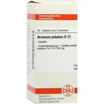 ARSENUM JODATUM D 12 comprimidos, 80 unidades ARSENUM JODATUM D 12 comprimidos, 80 unidades