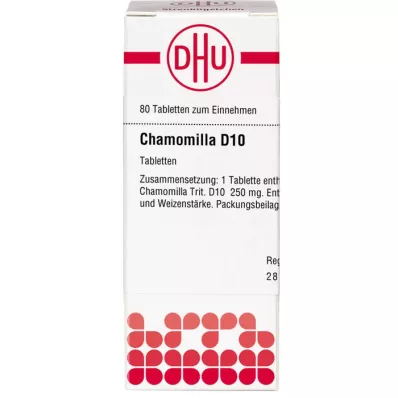 CHAMOMILLA D 10 comprimidos, 80 unidades CHAMOMILLA D 10 comprimidos, 80 unidades