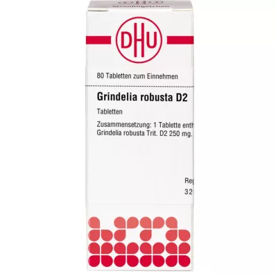 GRINDELIA ROBUSTA D 2 comprimidos, 80 unidades GRINDELIA ROBUSTA D 2 comprimidos, 80 unidades