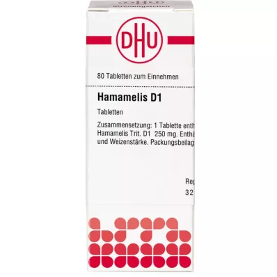 HAMAMELIS Comprimidos D 1, 80 unidades