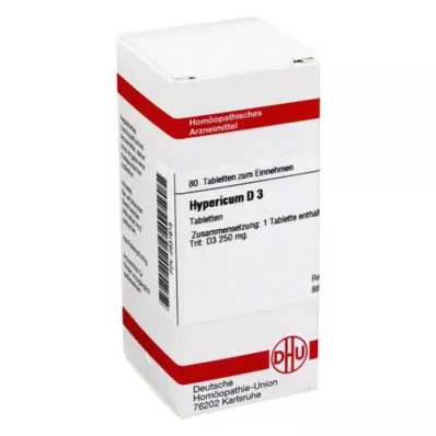 HYPERICUM D 3 comprimidos, 80 unidades HYPERICUM D 3 comprimidos, 80 unidades
