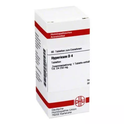 HYPERICUM D 4 comprimidos, 80 unidades HYPERICUM D 4 comprimidos, 80 unidades