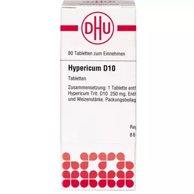 HYPERICUM D 10 comprimidos, 80 unidades