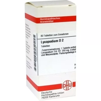 LYCOPODIUM D 2 comprimidos, 80 unidades