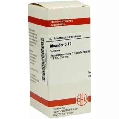 OLEANDER D 12 comprimidos, 80 unidades
