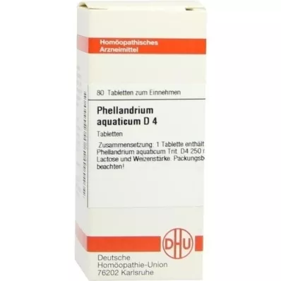 PHELLANDRIUM AQUATICUM D 4 comprimidos, 80 unidades PHELLANDRIUM AQUATICUM D 4 comprimidos, 80 unidades