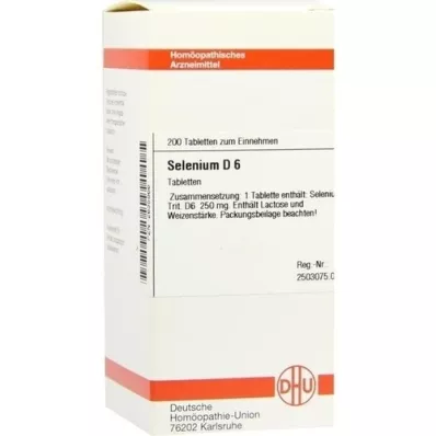 SELENIUM D 6 comprimidos, 200 unidades