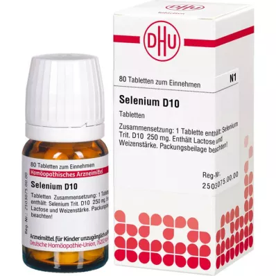 SELENIUM D 10 comprimidos, 80 unidades