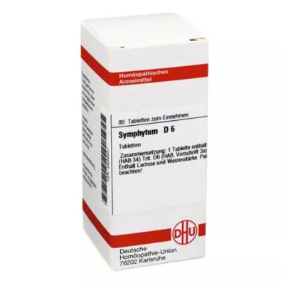 SYMPHYTUM D 6 comprimidos, 80 unidades SYMPHYTUM D 6 comprimidos, 80 unidades