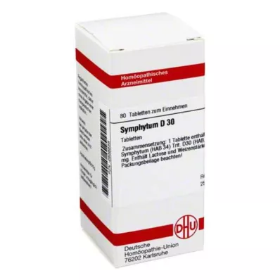 SYMPHYTUM D 30 comprimidos, 80 unidades