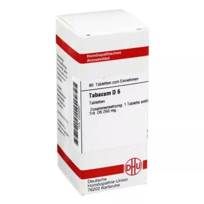 TABACUM D 6 comprimidos, 80 unidades TABACUM D 6 comprimidos, 80 unidades