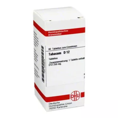 TABACUM D 12 comprimidos, 80 unidades