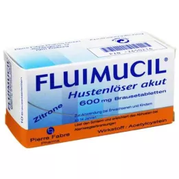 FLUIMUCIL Expectorante para tosse aguda 600 comprimidos efervescentes, 10 unidades