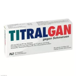 TITRALGAN Comprimidos analgésicos, 20 unidades