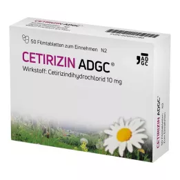 CETIRIZIN ADGC Comprimidos revestidos por película, 50 unidades