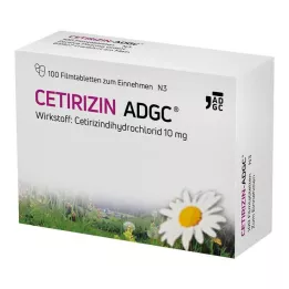 CETIRIZIN ADGC Comprimidos revestidos por película, 100 unidades