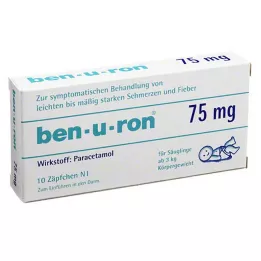 BEN-U-RON 75 mg supositórios, 10 pcs