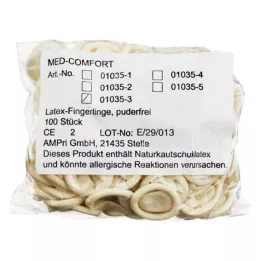 FINGERLING Látex OP Tamanho 3, 100 peças
