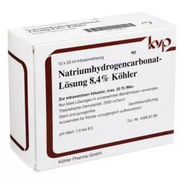 NATRIUMHYDROGENCARBONAT-Solução 8,4% Köhler, 10X20 ml