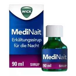 WICK Xarope para resfriado MediNait, 90 ml