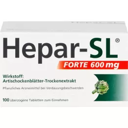 HEPAR-SL comprimidos revestidos fortes 600 mg, 100 unidades