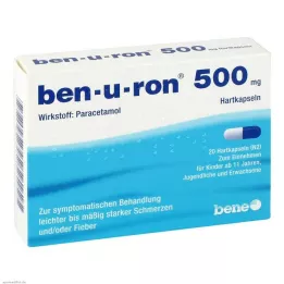 BEN-U-RON cápsulas de 500 mg, 20 unidades