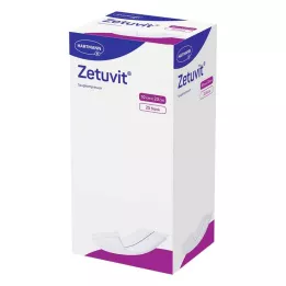 ZETUVIT Compressas absorventes estéreis 10x20 cm, 25 unidades