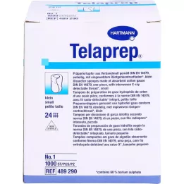 TELAPREP Swab de preparação não estéril tamanho 1 pequeno, 1000 peças