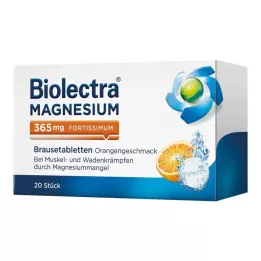 BIOLECTRA Magnésio 365 mg fortissimum Laranja, 20 unidades