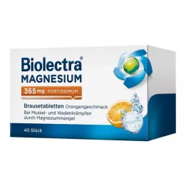 BIOLECTRA Magnésio 365 mg fortissimum Laranja, 40 unidades