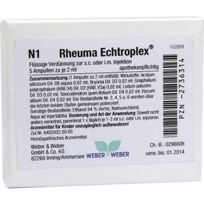 RHEUMA ECHTROPLEX Solução injetável, 5X2 ml