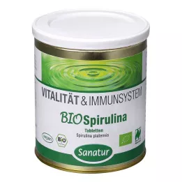 BIOSPIRULINA de comprimidos de aquicultura orgânica, 1000 unidades
