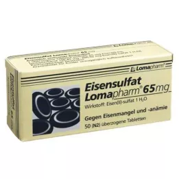 EISENSULFAT Lomapharm 65 mg comprimidos revestidos, 50 unidades