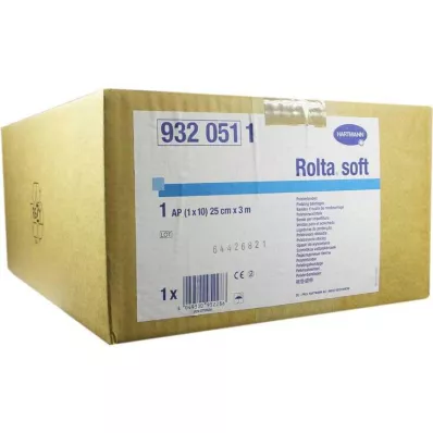 ROLTA bandagem de algodão sintético macio 25 cmx3 m, 10 unid ROLTA bandagem de algodão sintético macio 25 cmx3 m, 10 unid