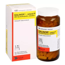 KALINOR retard P 600 mg cápsulas duras, 100 unidades