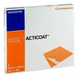ACTICOAT Curativo antimicrobiano para feridas 10x10 cm, 5 peças