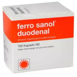 FERRO SANOL cápsulas duras duodenais com pellets revestidos msr., 100 unidades