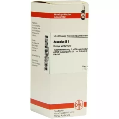 AESCULUS Diluição D 1, 50 ml AESCULUS Diluição D 1, 50 ml