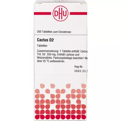 CACTUS D 2 comprimidos, 200 unidades