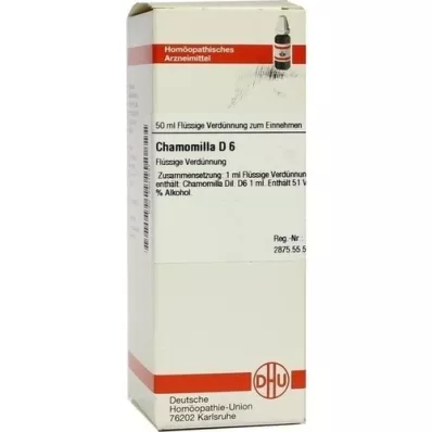 CHAMOMILLA Diluição D 6, 50 ml CHAMOMILLA Diluição D 6, 50 ml