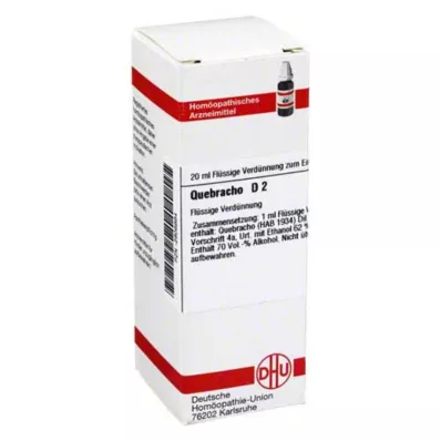 QUEBRACHO D 2 Diluição, 20 ml QUEBRACHO D 2 Diluição, 20 ml