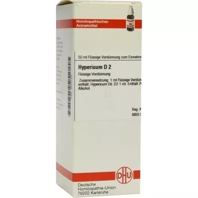 HYPERICUM Diluição D 2, 50 ml HYPERICUM Diluição D 2, 50 ml