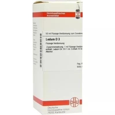 LEDUM Diluição D3, 50 ml LEDUM Diluição D3, 50 ml