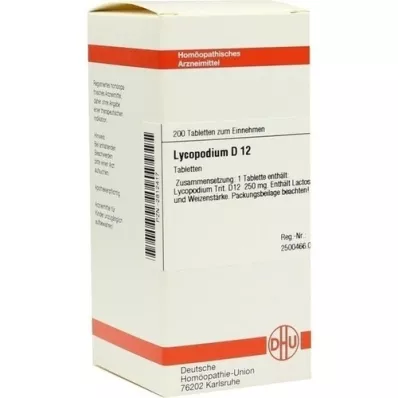 LYCOPODIUM D 12 comprimidos, 200 unidades LYCOPODIUM D 12 comprimidos, 200 unidades