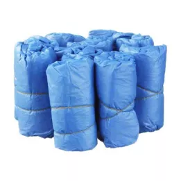 ÜBERSCHUHE Um plástico azul, 100 peças
