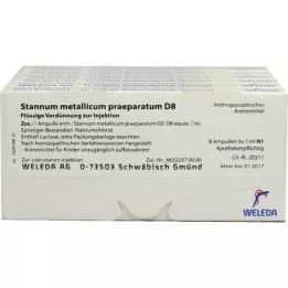 STANNUM METALLICUM praeparatum D 8 ampolas, 48X1 ml